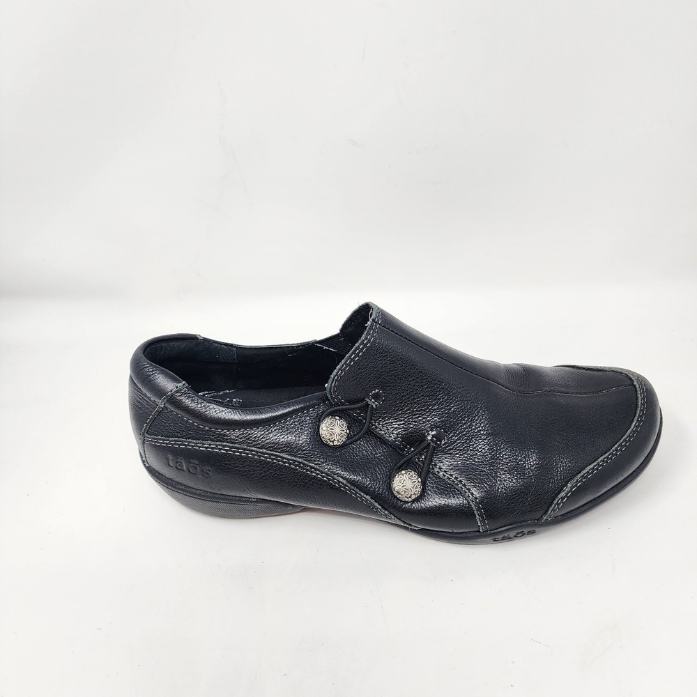 Taos Encore Loafer Shoes Women's 8.5 Black Leather Slip On